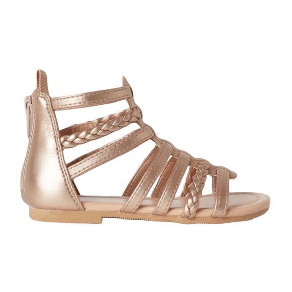 059 H&M Kids Gold Gladiator Sandals - Picture 2 of 6